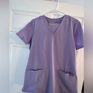 Lavender FIGS scrub TOP only.  Size small never worn. NWOT.